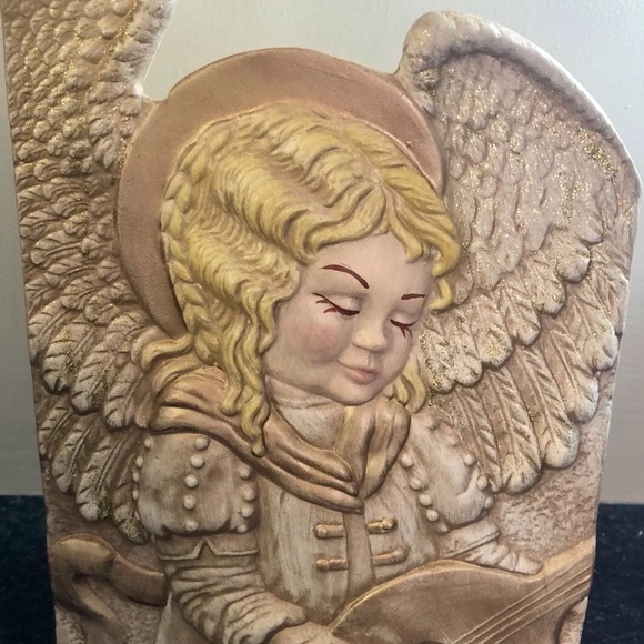 Porcelain Angel w/Violin Mail Envelope Holder - Picture 4 of 16